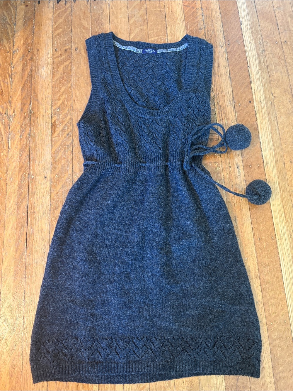 Talula Navy Textured Knit Sweater